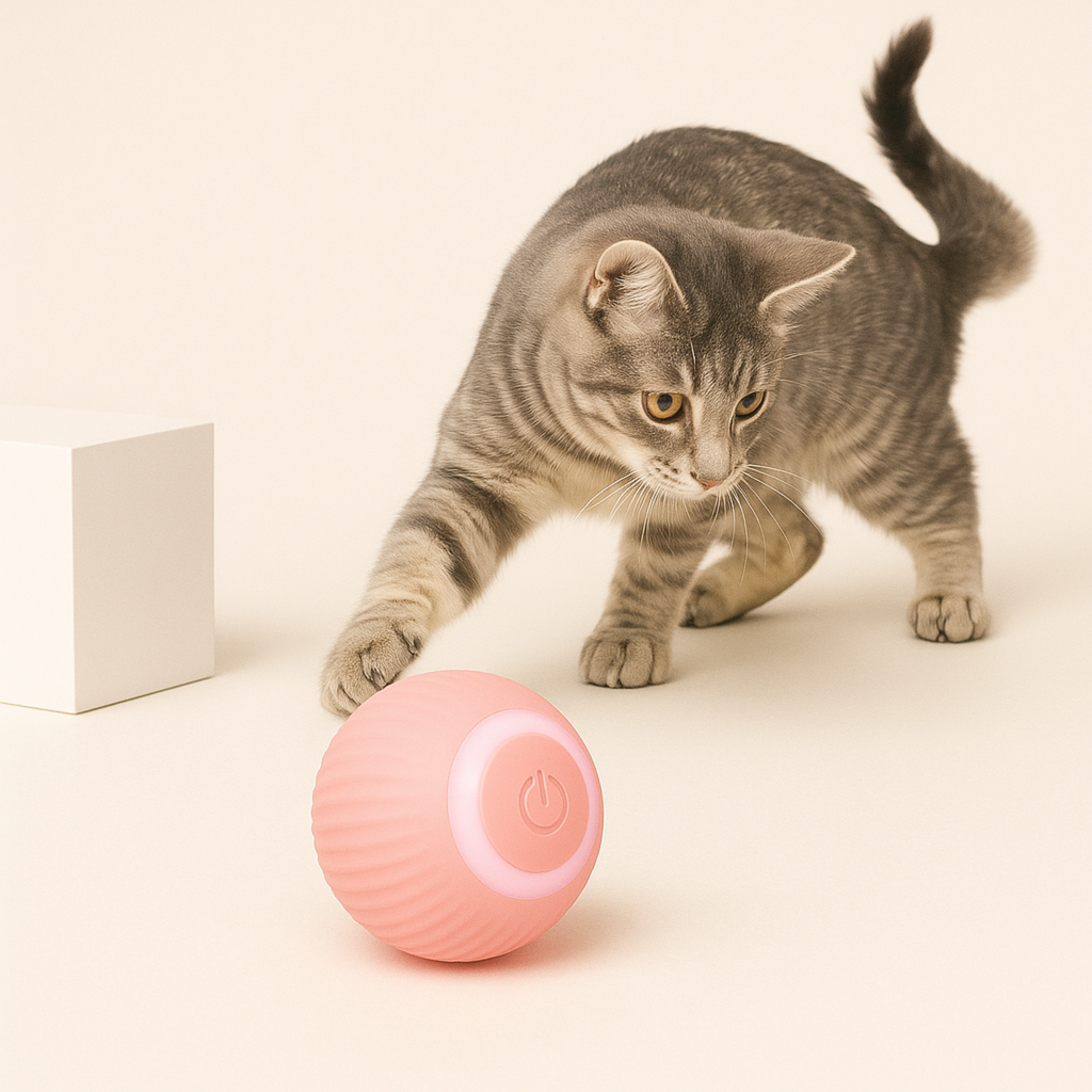 Boule Interactive Électronique pour Chat – Jouet Intelligent Automatique d’Intérieur (1 ou 4 pièces) Ma boutique