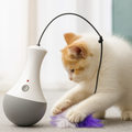Jouet Interactif Automatique pour Chat – Rotation 360°, Plumes Amovibles, Moteur Silencieux Ma boutique