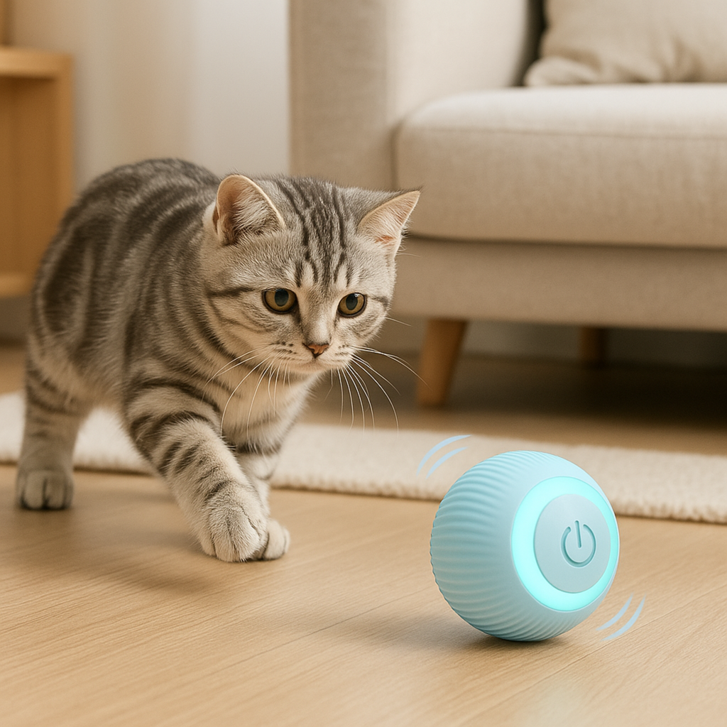 Boule Interactive Électronique pour Chat – Jouet Intelligent Automatique d’Intérieur (1 ou 4 pièces) Ma boutique